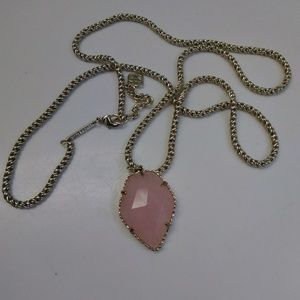 Pink and gold necklace
